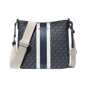 Michael Kors Blue and Cream Shoulder Bag